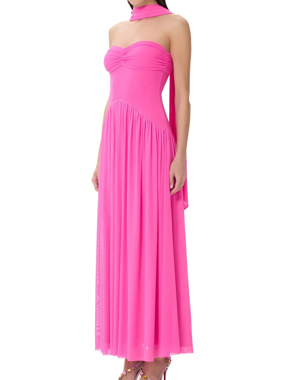 AFRM Rori Strapless Maxi Gown in Pink - Picture 4 of 8